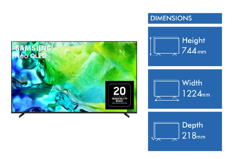 Samsung 55" QN80H NEO QLED 4K Mini LED Smart AI TV 2026