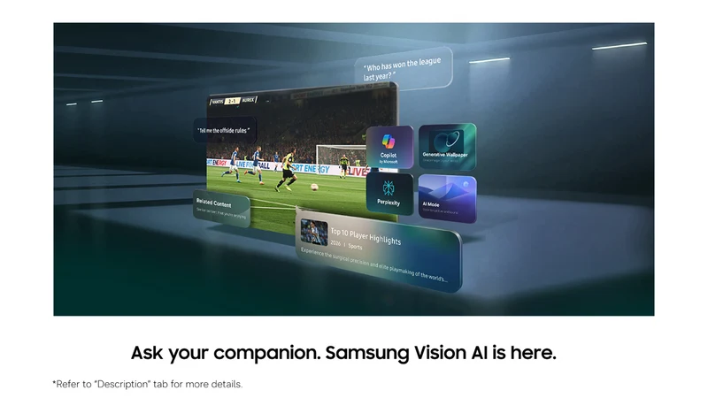 Samsung 55" QN80H NEO QLED 4K Mini LED Smart AI TV 2026