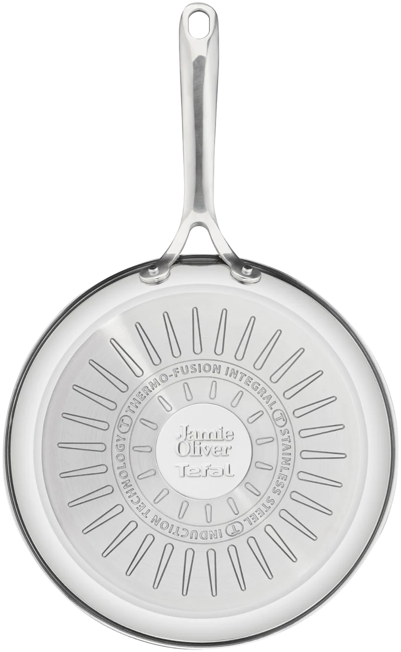 Tefal Jamie Oliver by Tefal Cook Smart Induction Stainless Steel 5pc Uncoated Set