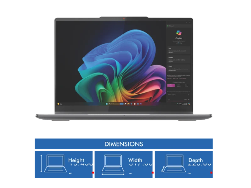 Lenovo Yoga 7 14 Copilot+ Core Ultra 7 16GB 1TB 2in1 Laptop