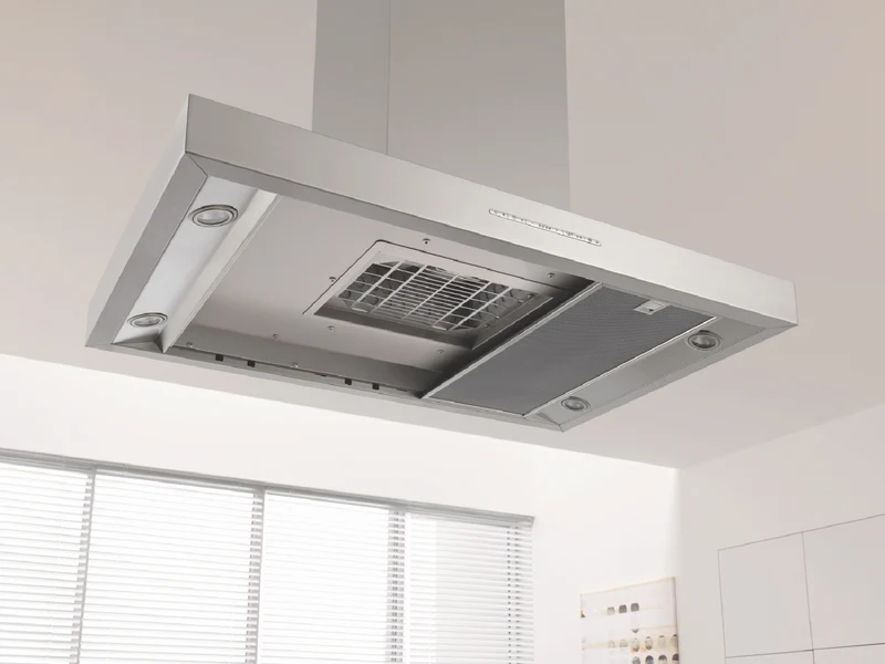 Miele 120cm Canopy Rangehood with Motorised Chimney and Wi-Fi Connectivity, Stainless Steel