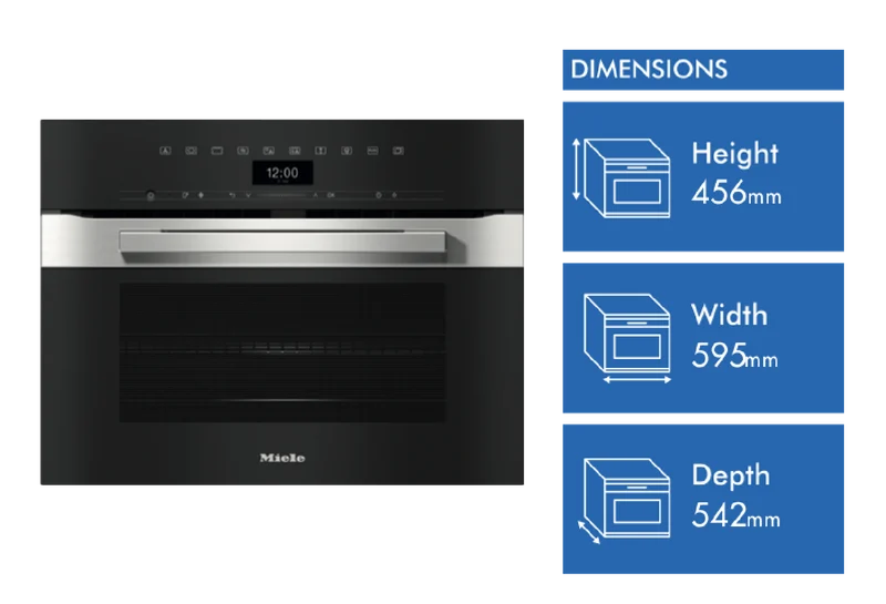 Miele 45cm Speed Oven with 3in1 Microwave, Oven and Combination Modes and Wi-Fi Connectivity CleanSteel