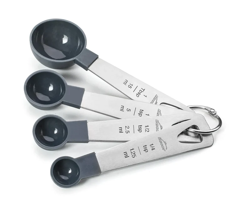 LACOR Set 4 cucharas medidoras Grey 67037