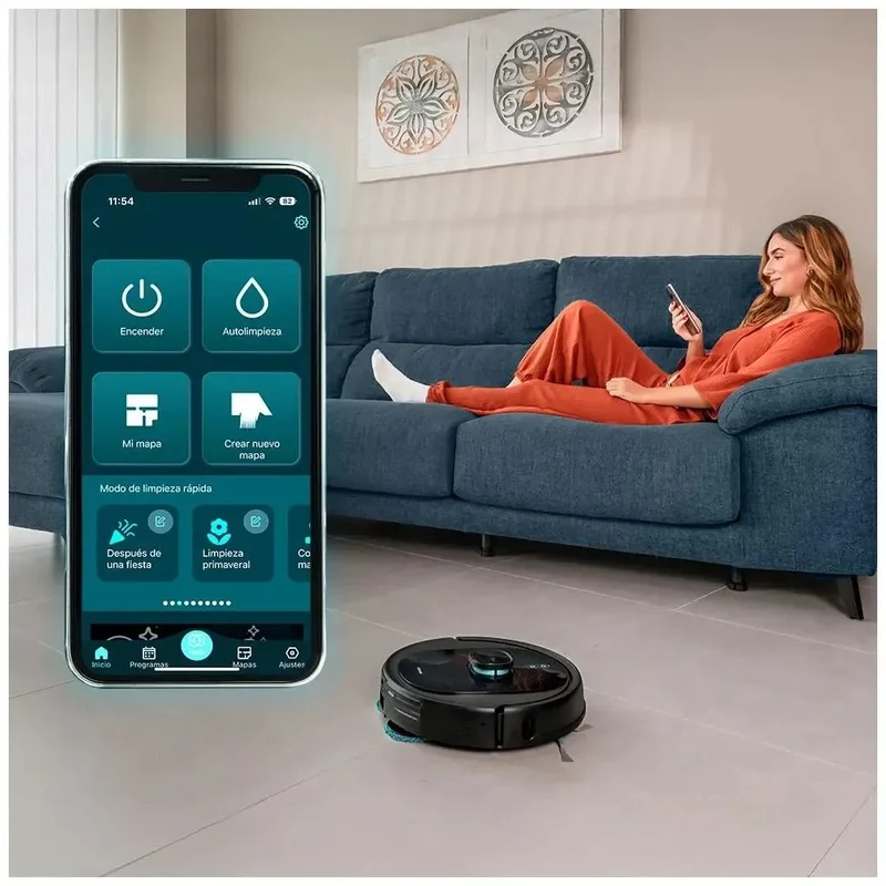 Robot Aspirador 4 en 1 con Succión 10.000 Pa y Navegación Láser para Mascotas de Cecotec