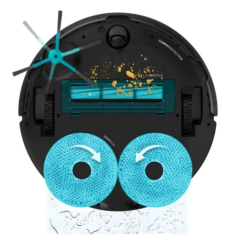 Robot Aspirador Avanzado con Navegación Láser y Limpieza para Mascotas de Cecotec