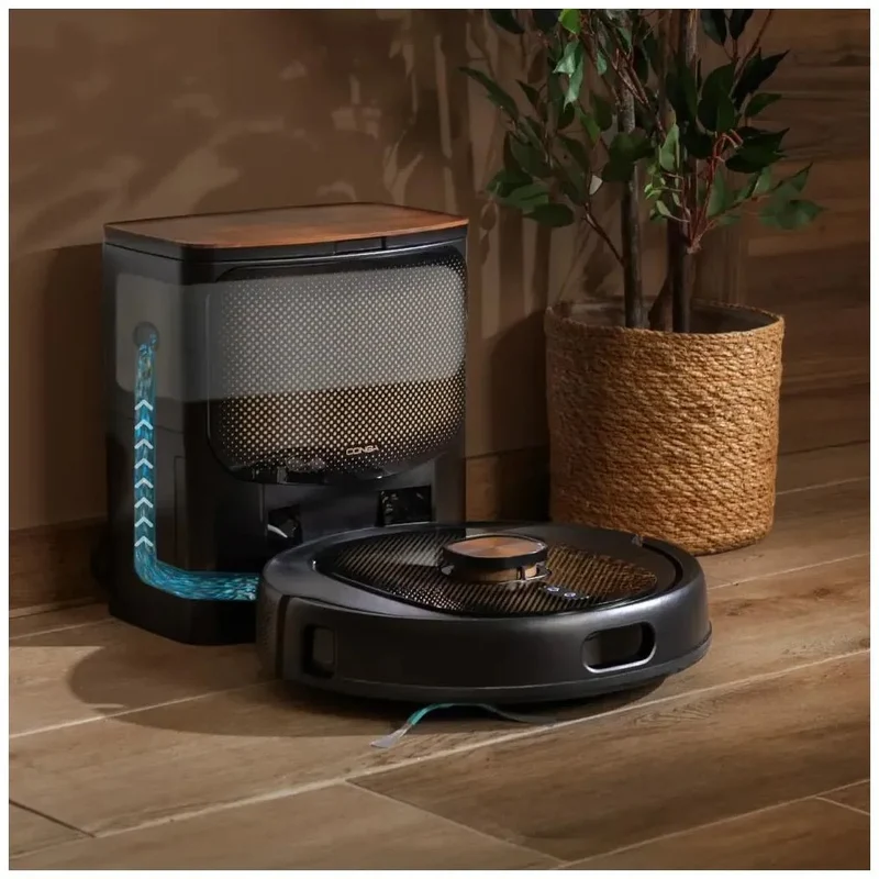 Robot Aspirador Inteligente con IA, Succión 10,000 Pa y Autovaciado de Cecotec