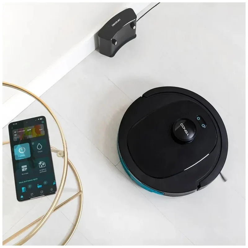Aspirador Robot Multifuncional 4 en 1 con Tecnología de Navegación Láser y Succión Ultra Potente de 4000 Pa de Cecotec