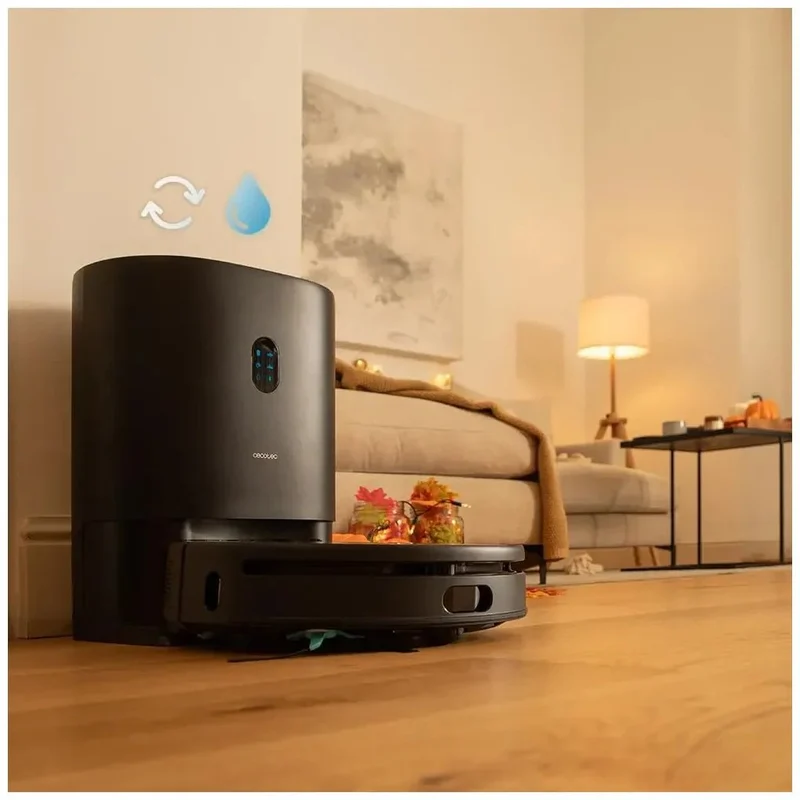 Robot Aspirador y Friegasuelos con Autovaciado y Navegación Láser Precisa de Cecotec