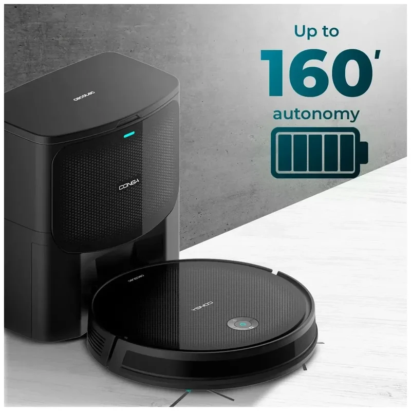 Robot Aspirador 4 en 1 con Autovaciado y Potente Succión para Hogares Impecables de Cecotec