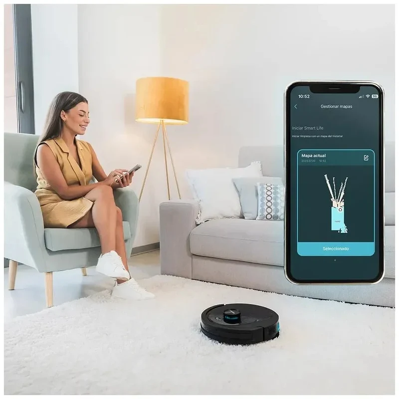 Robot Aspirador 4 en 1 con Navegación Láser, 7000 Pa y 280 Min de Autonomía de Cecotec