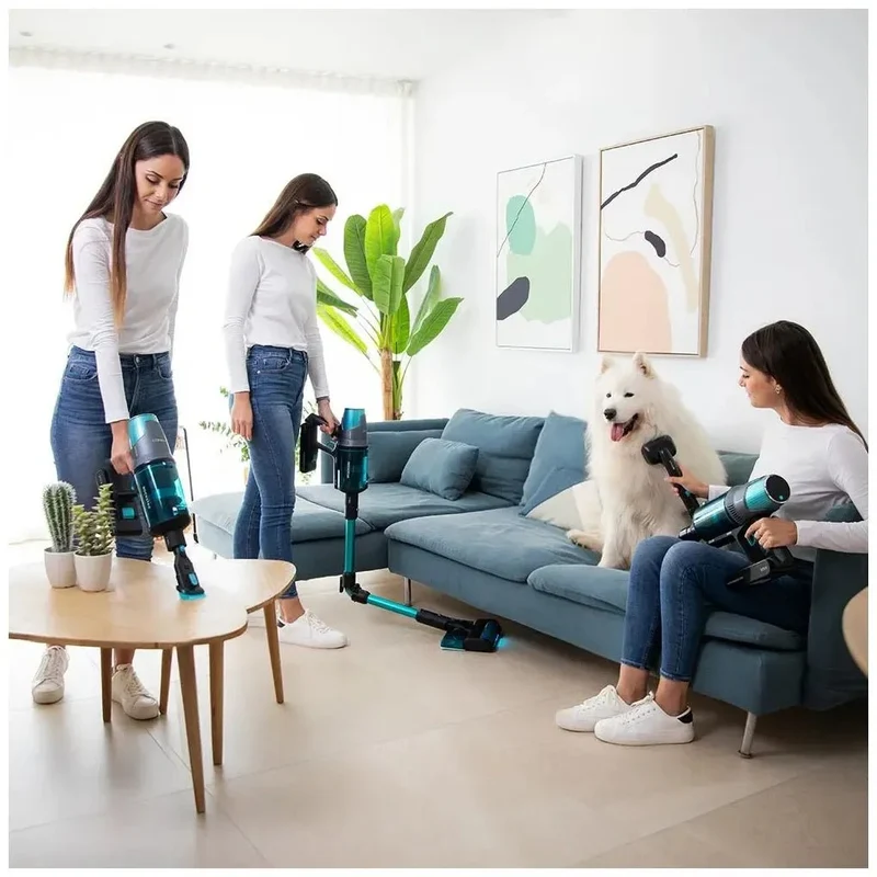 Aspirador Escoba Sin Cable 4 en 1: Potencia, Autonomía y Limpieza para Mascotas de Cecotec