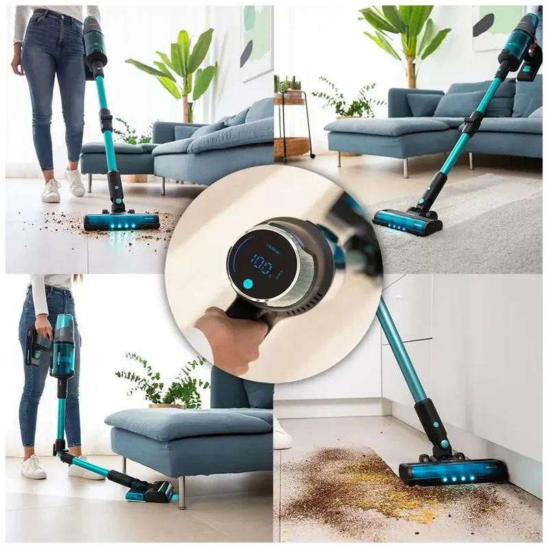 Aspirador Escoba Sin Cable 4 en 1: Potencia, Autonomía y Limpieza para Mascotas de Cecotec