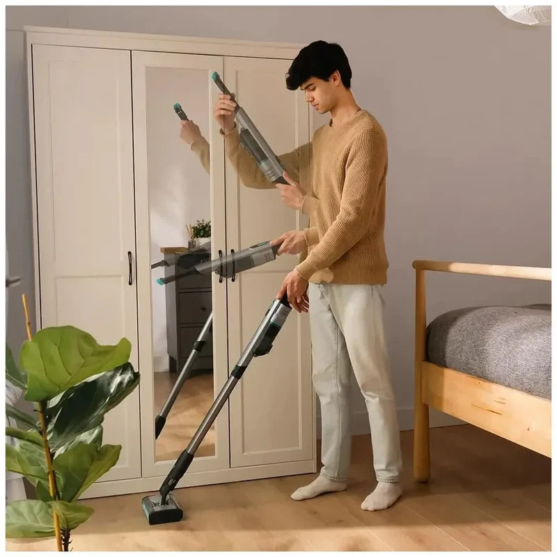Aspirador Escoba Sin Cable Ultraligero con Potente Succión y Limpieza 360° de Cecotec