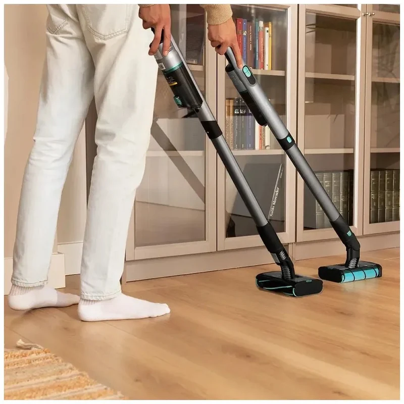 Aspirador Escoba Sin Cable Ultraligero con Potente Succión y Limpieza 360° de Cecotec