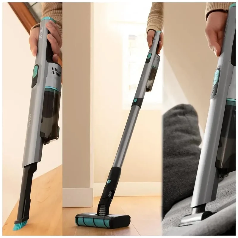 Aspirador Escoba Sin Cable Ultraligero con Potente Succión y Limpieza 360° de Cecotec