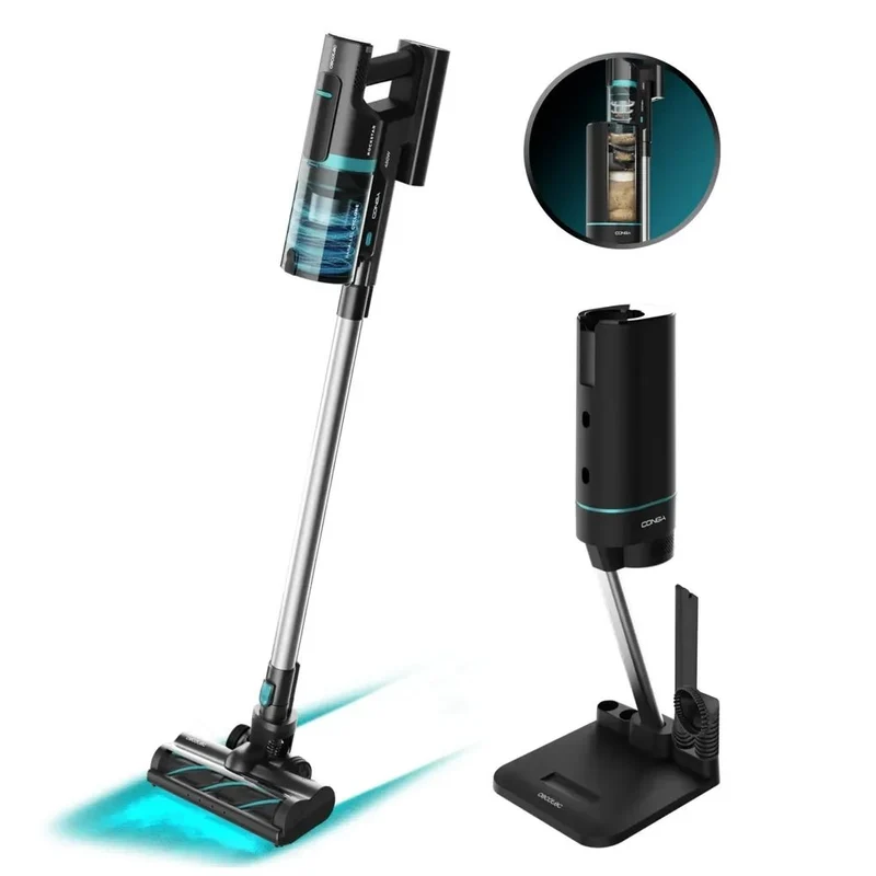 Aspirador Escoba Sin Cables con Autovaciado y Potente Succión de 450W de Cecotec