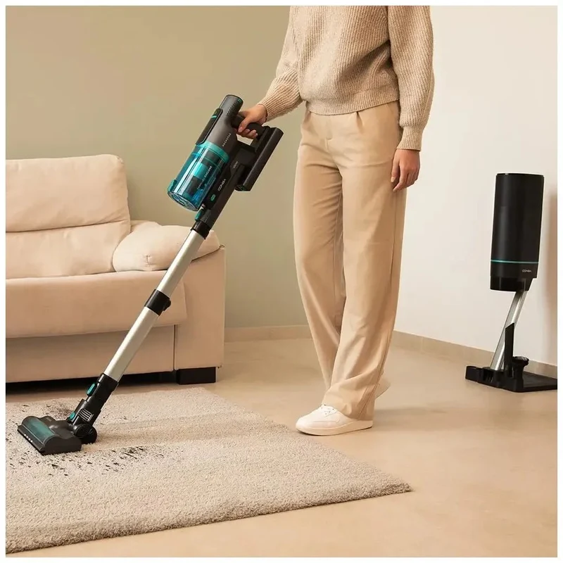 Aspirador Escoba Sin Cables con Autovaciado y Potente Succión de 450W de Cecotec