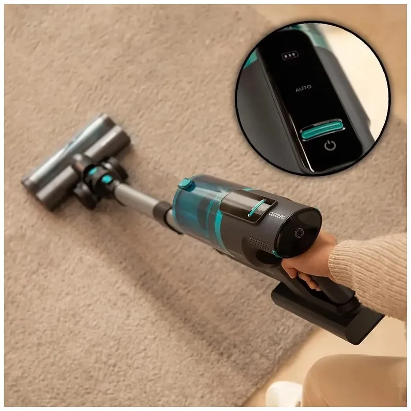 Aspirador Escoba Sin Cables con Autovaciado y Potente Succión de 450W de Cecotec