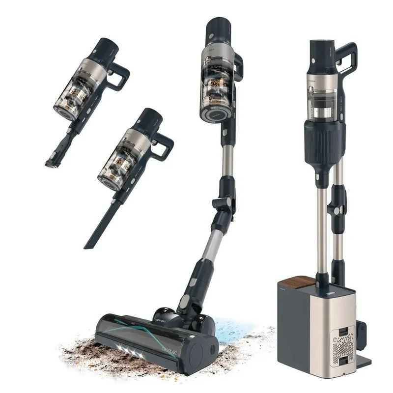 Aspirador Vertical Potente con Autovaciado y Tecnología Avanzada para Hogares de Cecotec