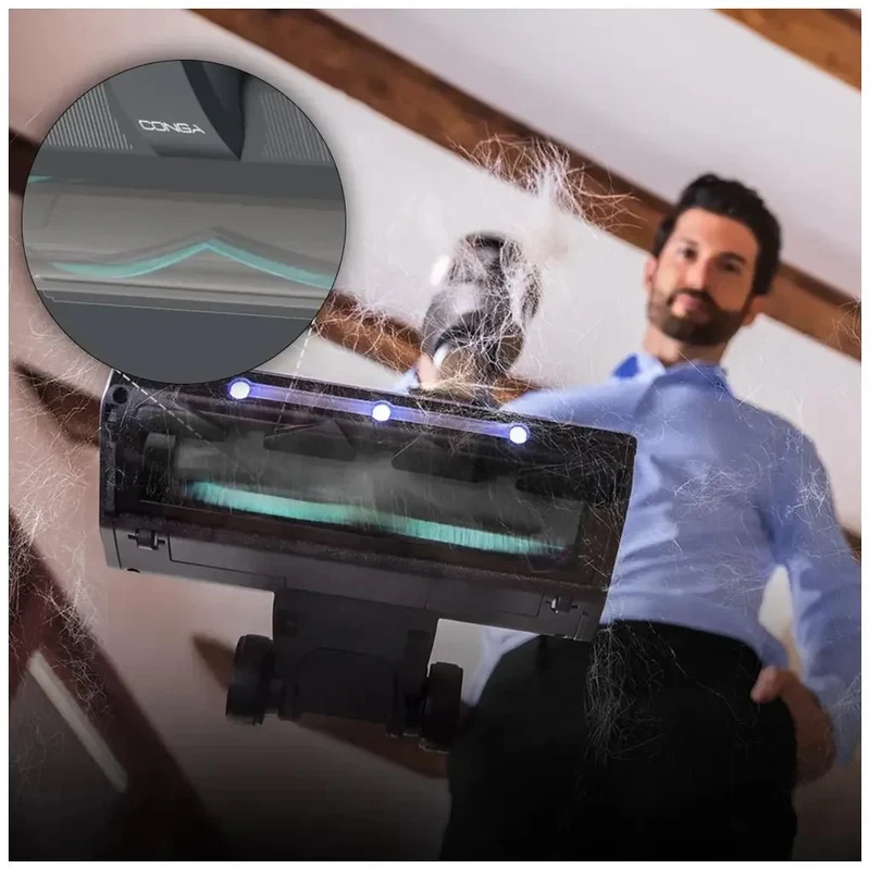 Aspirador Vertical Potente con Autovaciado y Tecnología Avanzada para Hogares de Cecotec