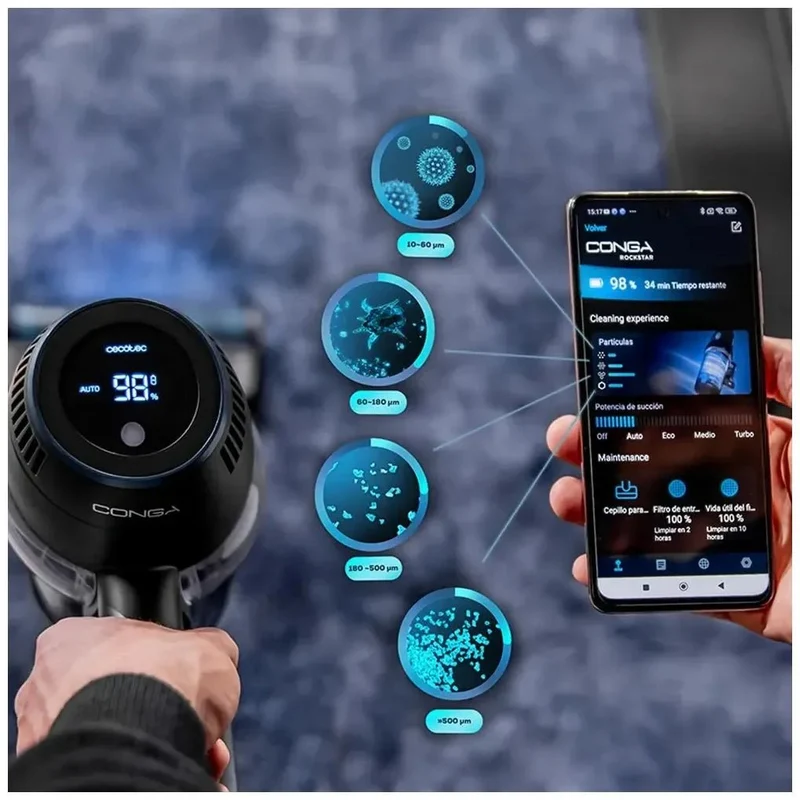 Aspirador 4 en 1 con IA: Potencia, Autonomía y Versatilidad para tu Hogar de Cecotec