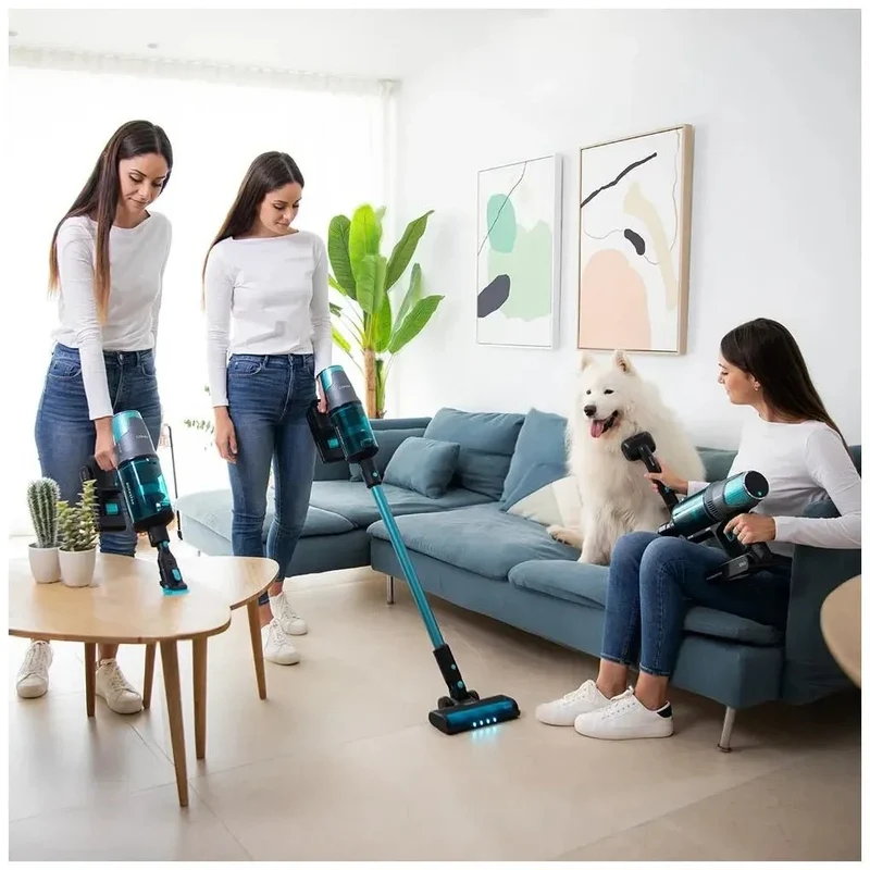 Aspirador Escoba Sin Cable 4 en 1: Potencia, Autonomía y Accesorios para Mascotas de Cecotec