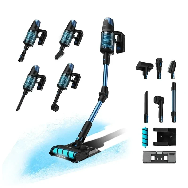 Aspirador Vertical 4 en 1 con Potente Succión y Accesorios para Mascotas de Cecotec