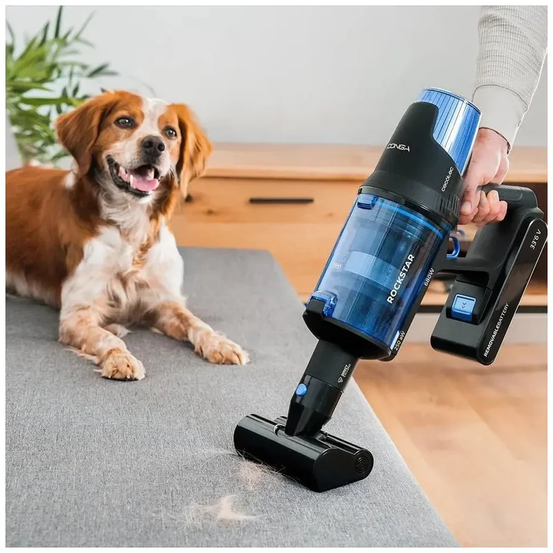 Aspirador Vertical 4 en 1 con Potente Succión y Accesorios para Mascotas de Cecotec