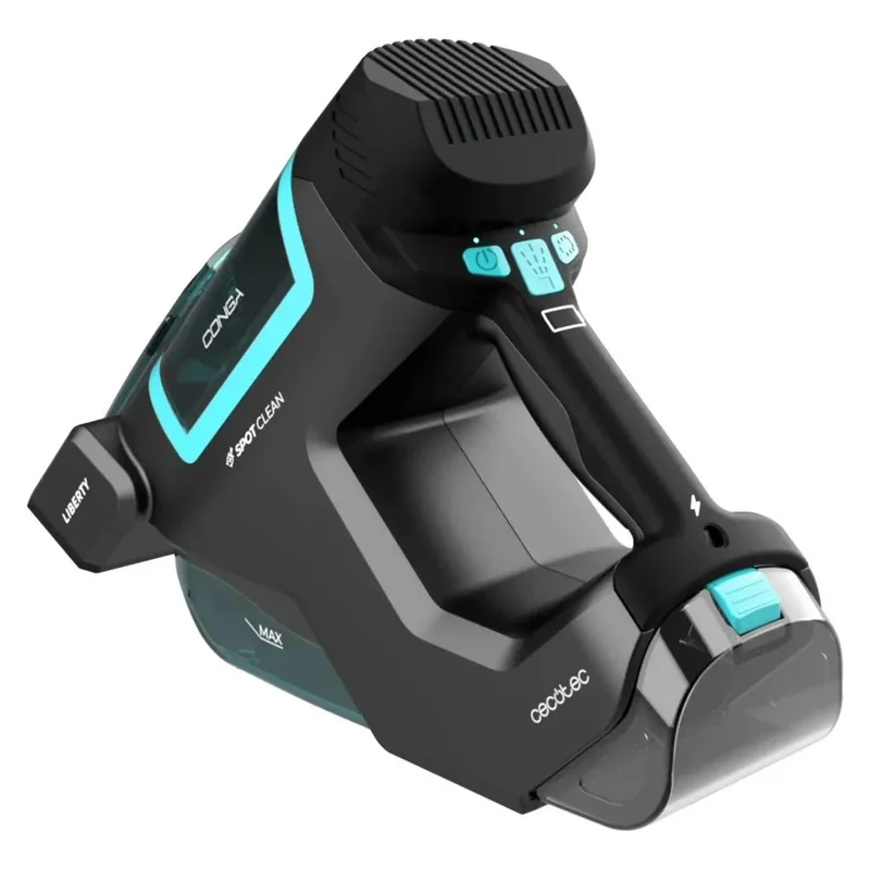 Aspirador de Tapicerías Portátil con Doble Depósito y Cepillo Motorizado de Cecotec