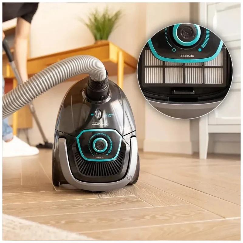 Aspirador Potente y Eficiente con Bolsa de 2.5L y Filtro de Alta Eficiencia de Cecotec