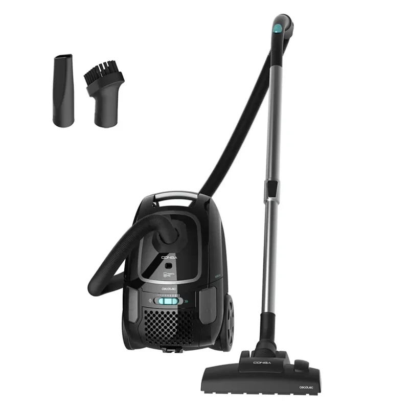 Aspirador Potente 890W con Bolsa 4L y Accesorios para Limpieza Completa de Cecotec