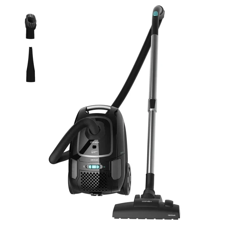 Aspirador Potente 890W con Bolsa 4L y Accesorios para Limpieza Completa de Cecotec