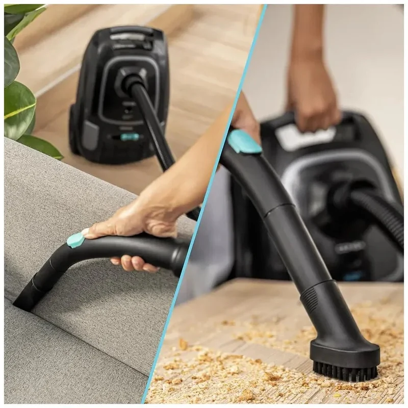 Aspirador Potente 890W con Bolsa 4L y Accesorios para Limpieza Completa de Cecotec