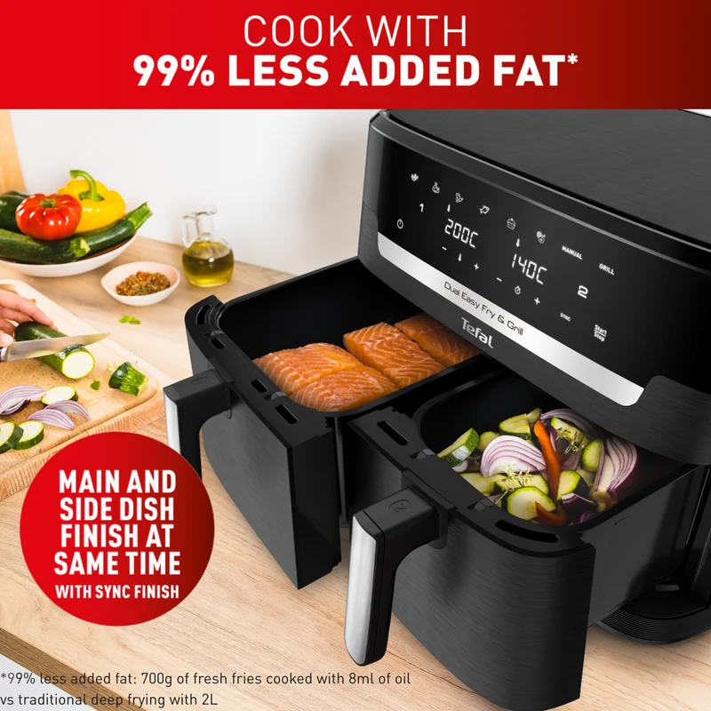 Tefal 11 Litre Dual Easy Fry And Grill Air Fryer