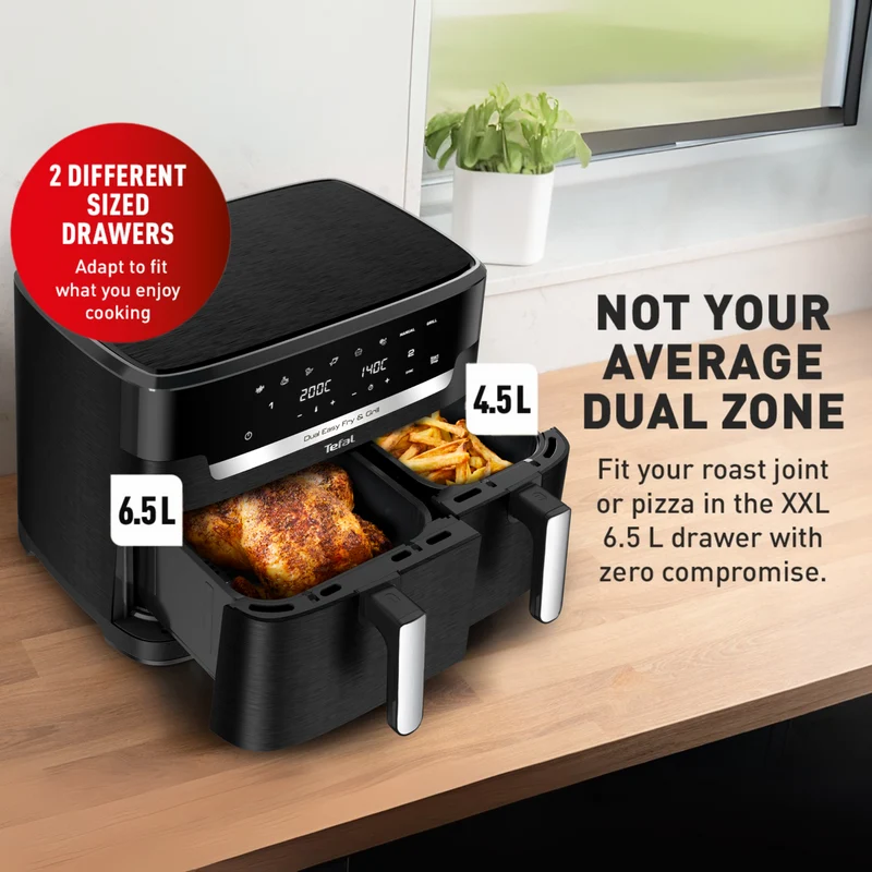 Tefal 11 Litre Dual Easy Fry And Grill Air Fryer