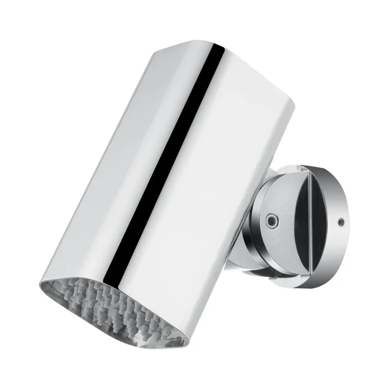 Rociador cuadrado 8x8cm Tube para ducha empotrada negro mate Imex
