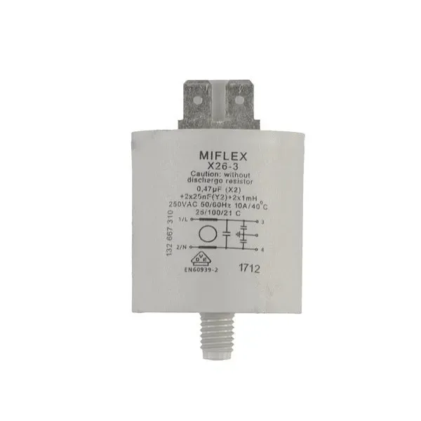 Condensador trabajo para lavadora Electrolux 3792740007