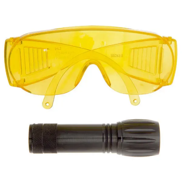 Kit gafas y linterna trazafugas para detección fugas Errecom RK1230