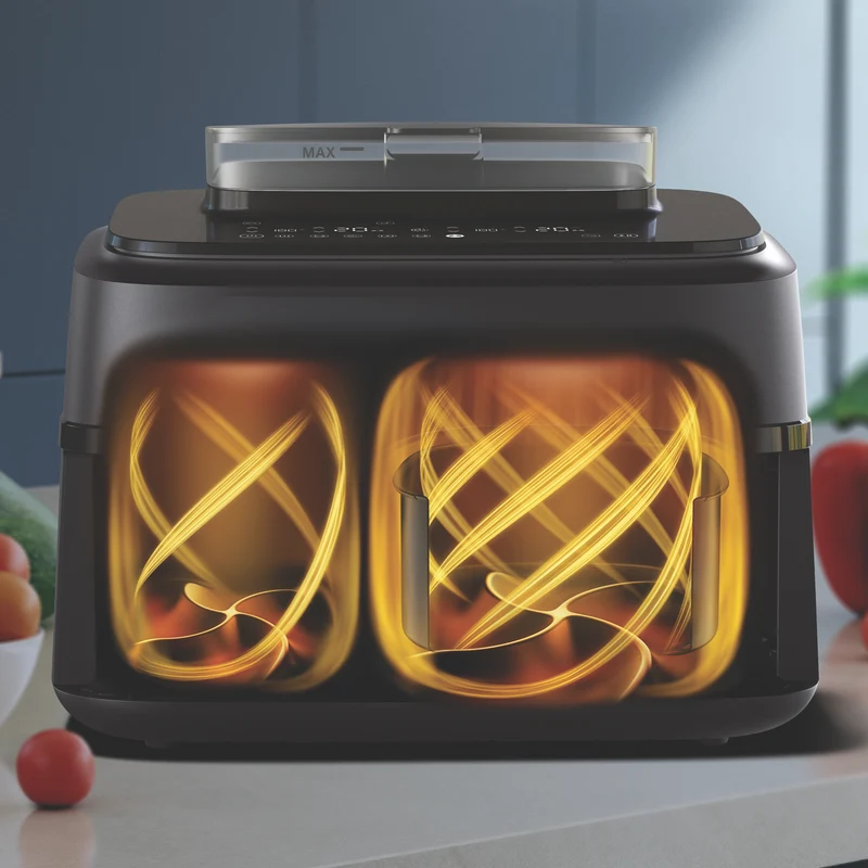 Philips 5000 Series 9 Litre XXL Dual Basket Steam Airfryer Black