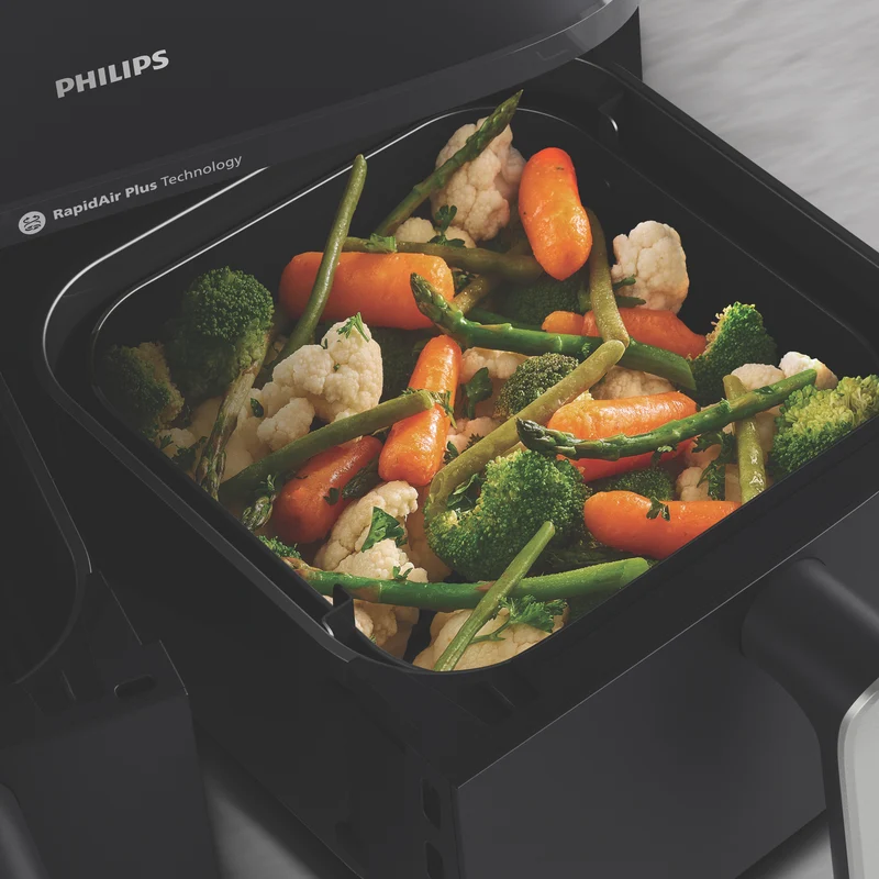 Philips 5000 Series 9 Litre XXL Dual Basket Steam Airfryer Black