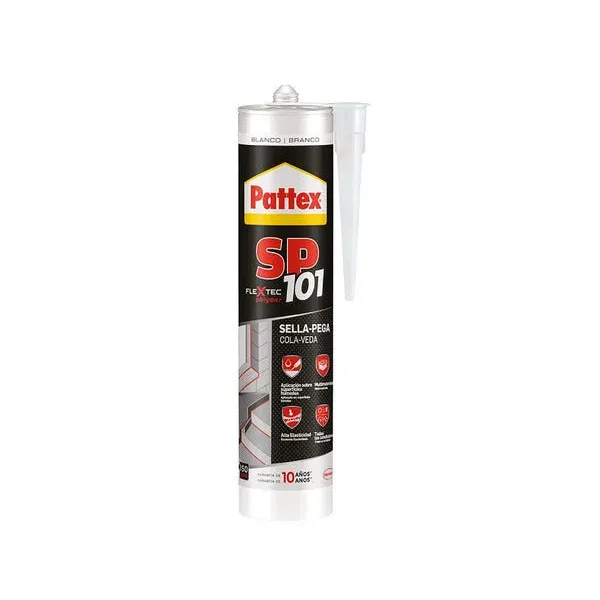 Adhesivo sellador blanco Pattex SP101 universal 280 ml