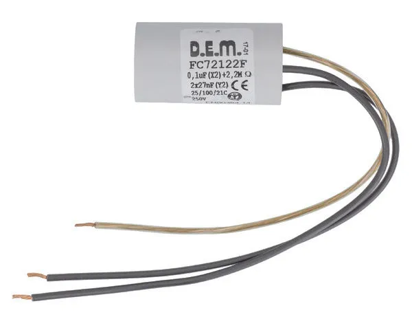 Condensador de trabajo con cable 0,1MF 275V