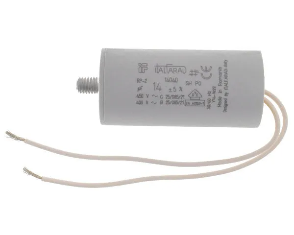 Condensador de trabajo con cable 14,0 mf