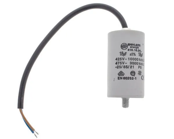 Condensador de trabajo con cable 18,0 MF