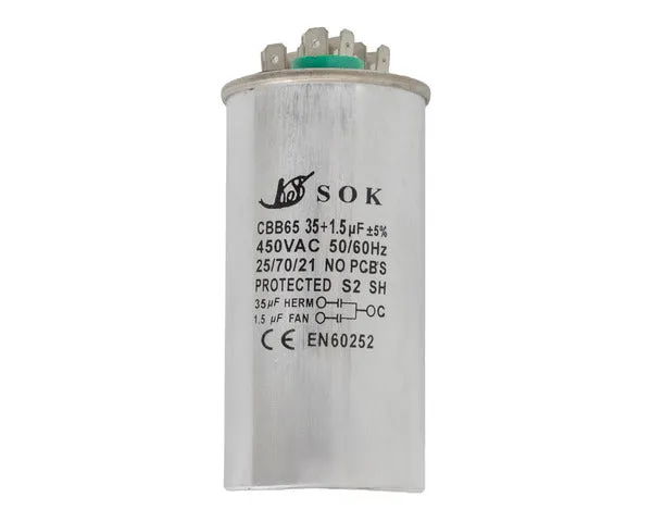 Condensador de trabajo 35µf + 1,5µf 450V
