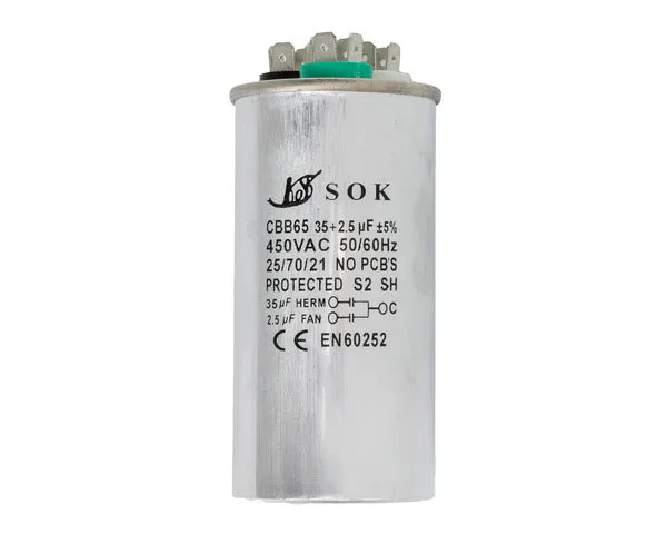 Condensador trabajo 35 + 2,5µf 450 v