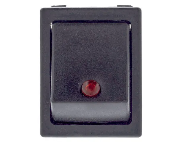 Interruptor unipolar rojo 25x31mm piloto