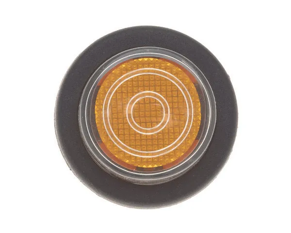Pulsador ámbar con funda ø25 mm 230v