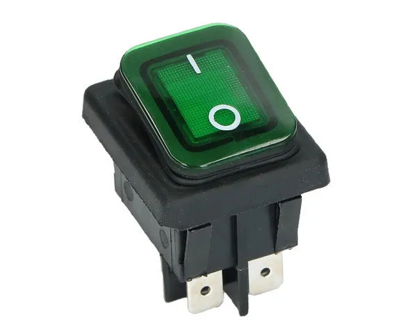 Interruptor de balancin verde 20a