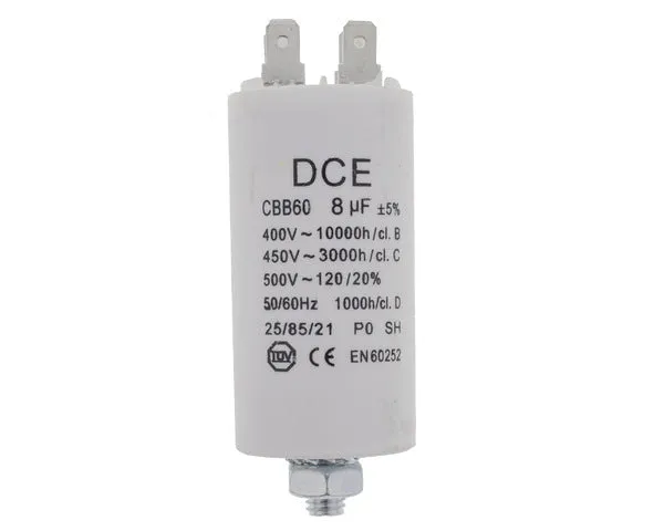 Condensador trabajo 8,0 µF 450V